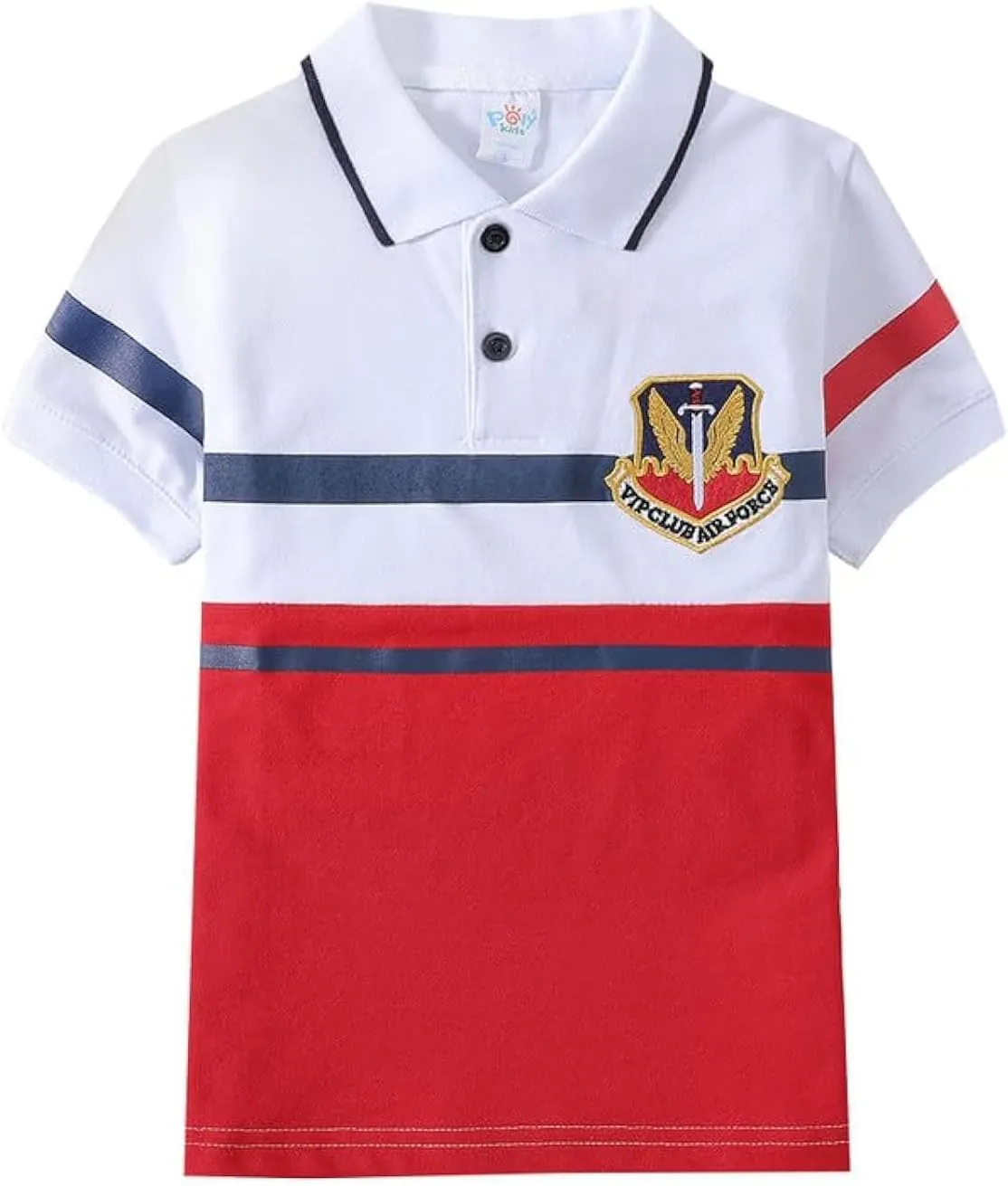 Boys' Short Sleeve Polo Shirt Cool Uniform Pique Polo Shirts for boy