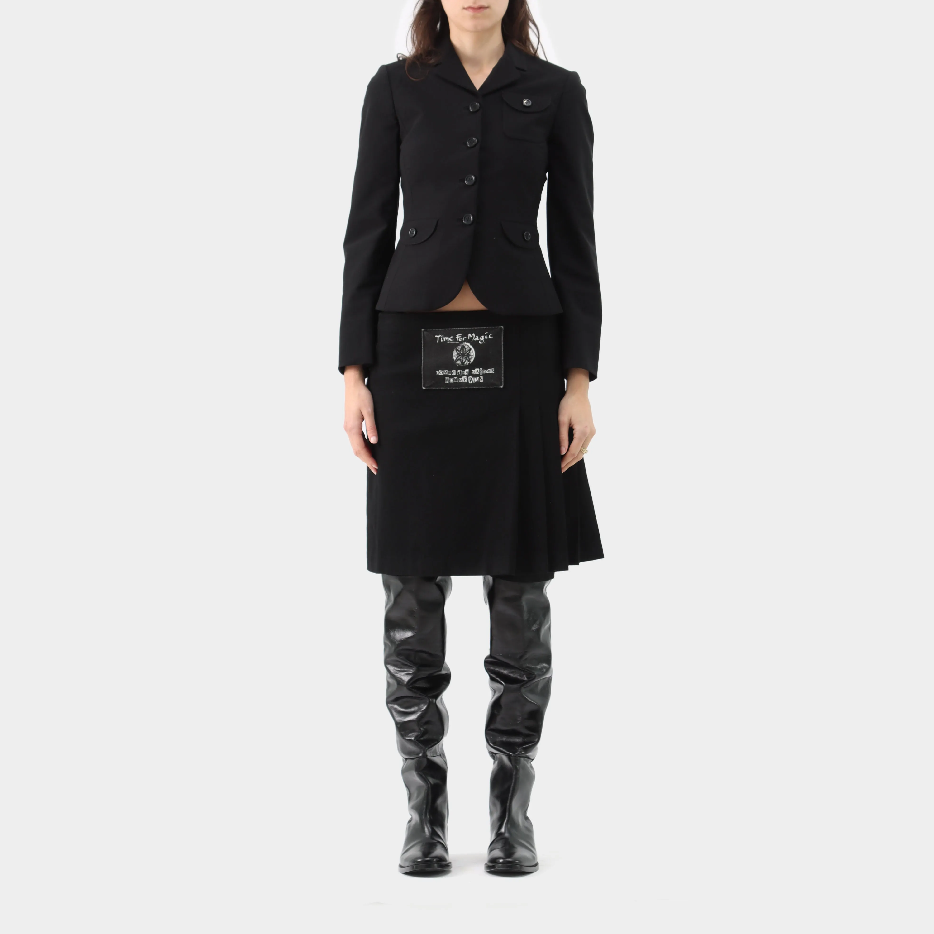 Comme des Garçons Homme Plus 'Time for Magic' Wool Pleated Wrap Shorts
