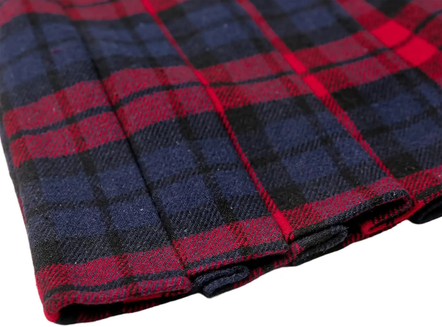 Hoerev Women Girls Thick Wool Fabric for Cold Weather Versatile Plaid Pleated Skirt with Shorts