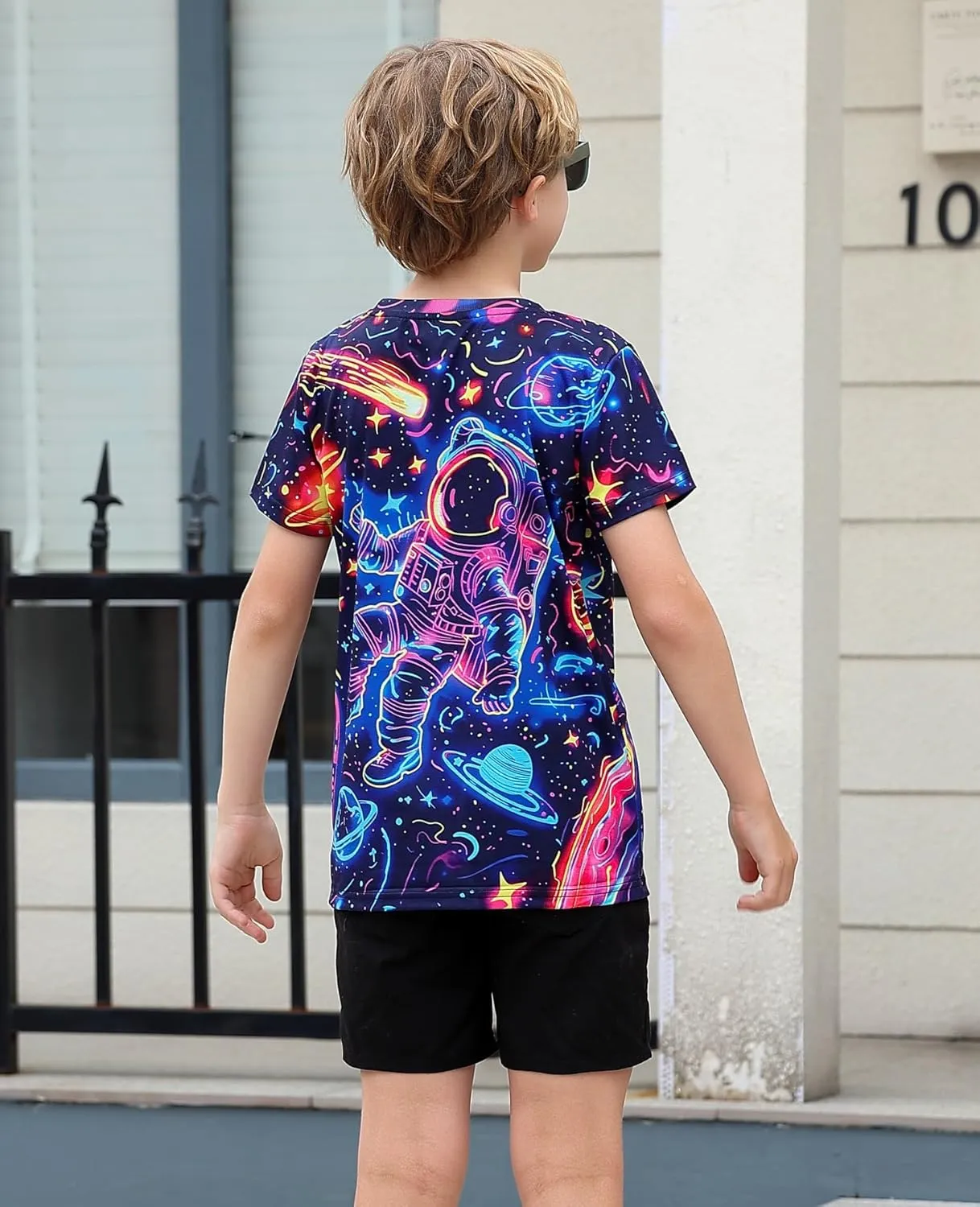 Idgreatim Boys T-Shirts Cool 3D Graphic Short Sleeve Tee Shirt 4-14 Years