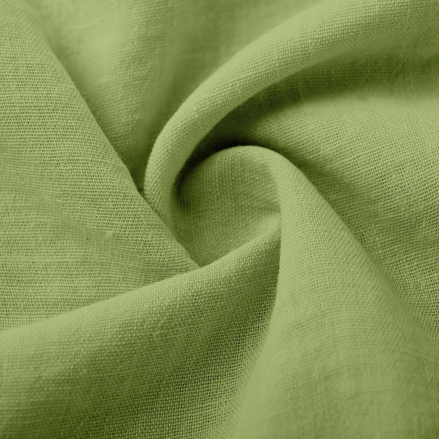 Linen Dresses for Women 2025 Trendy V Neck Front Tie Flowy Maxi Dress Elegant 3/4 Sleeves Solid Color Long Sundress