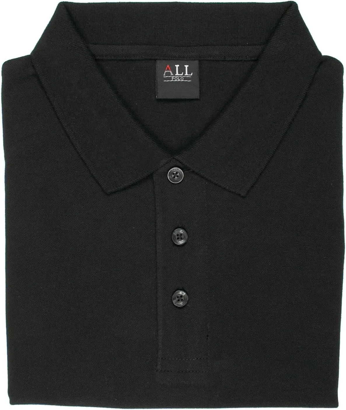 Men's Polo Shirt - Short Sleeve Regular Fit Classic Pique Solid Casual 3 Button Collared Top