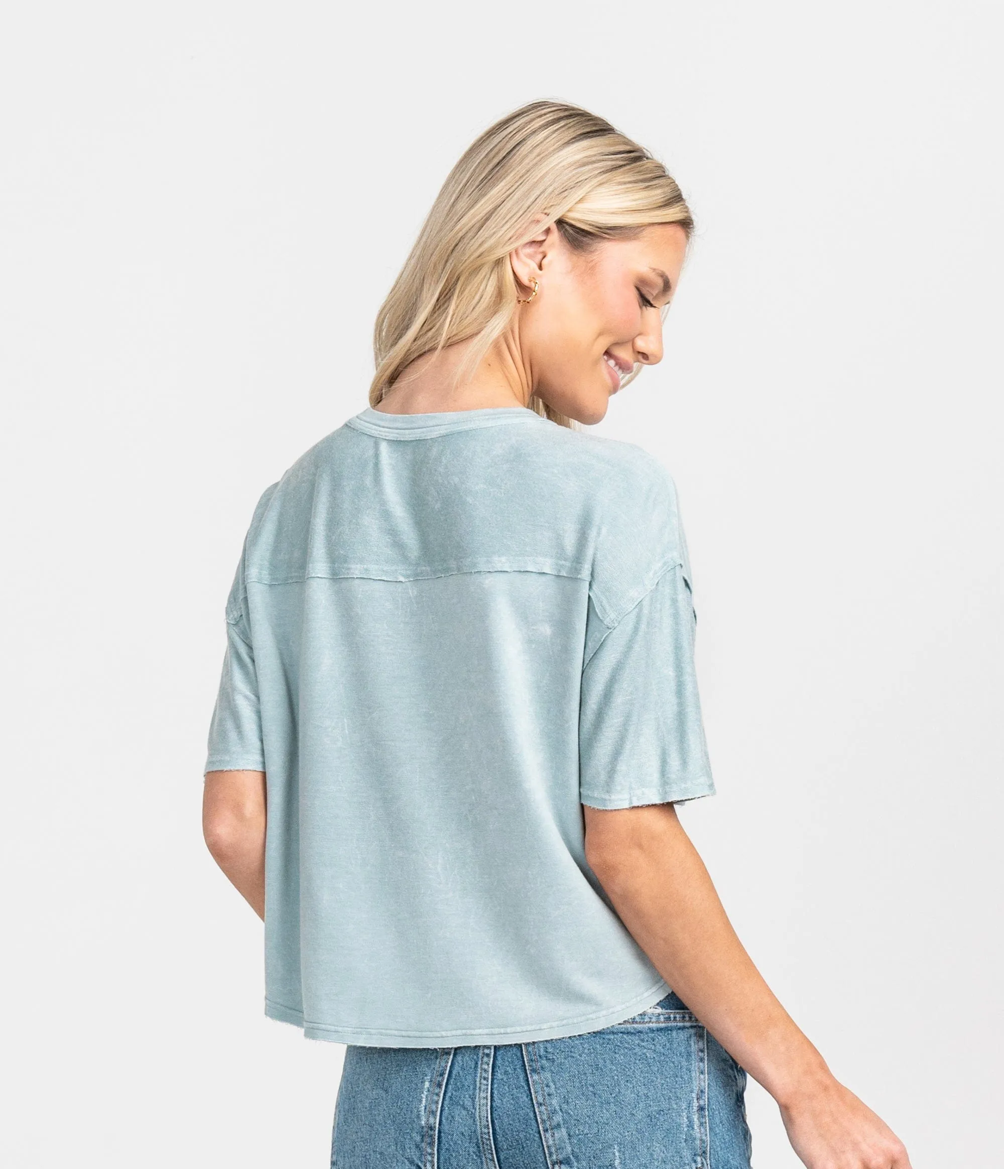 Salt Washed Top - Sea Spray