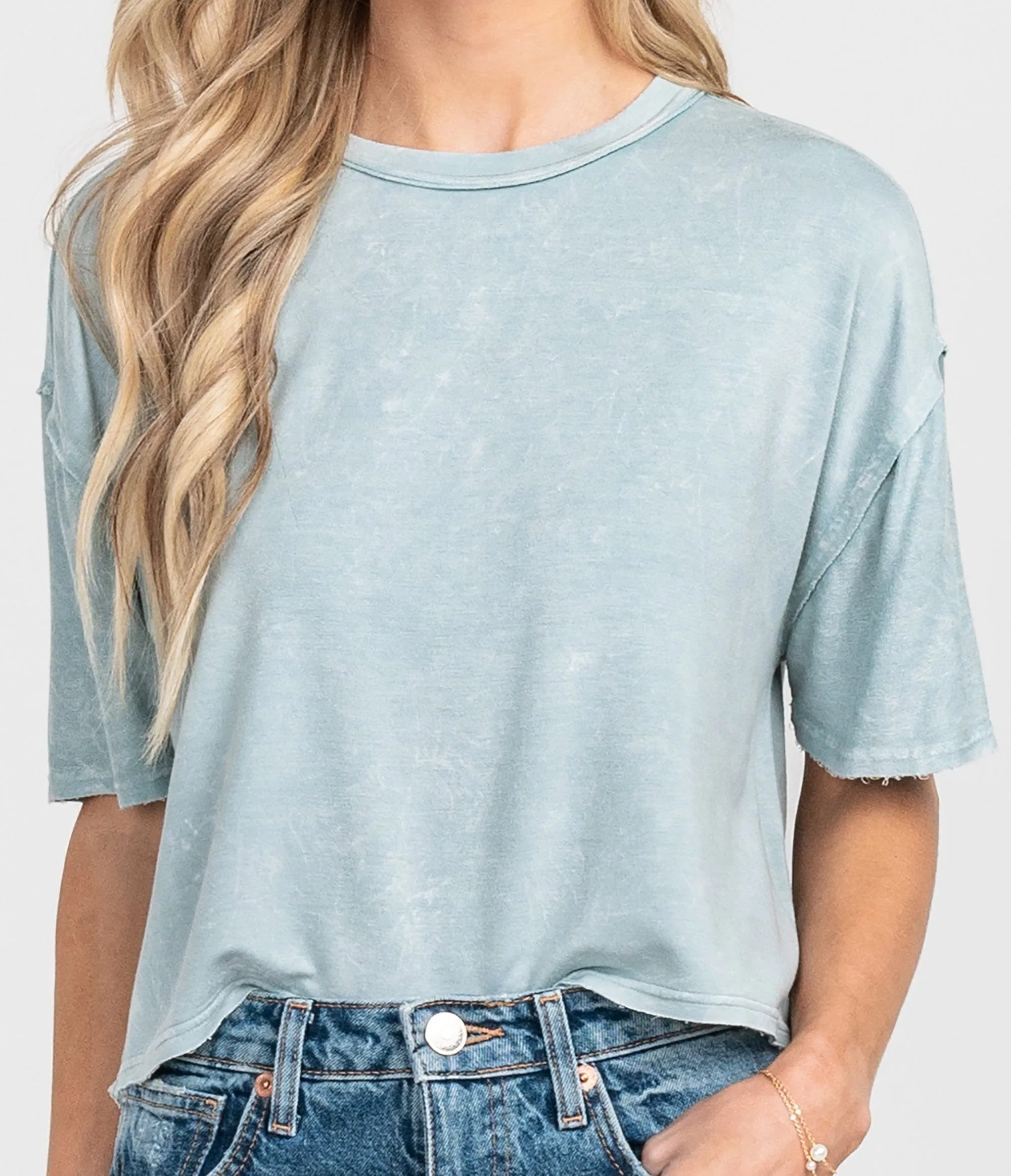 Salt Washed Top - Sea Spray