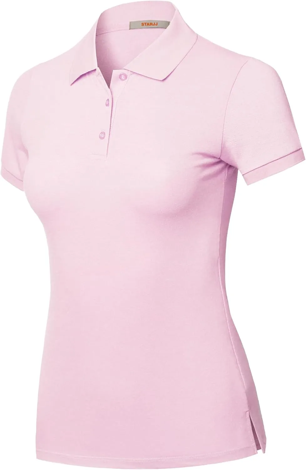 STARJJ Womens Slim Fit Golf Short Sleeve Breathable Pique Polo Shirt