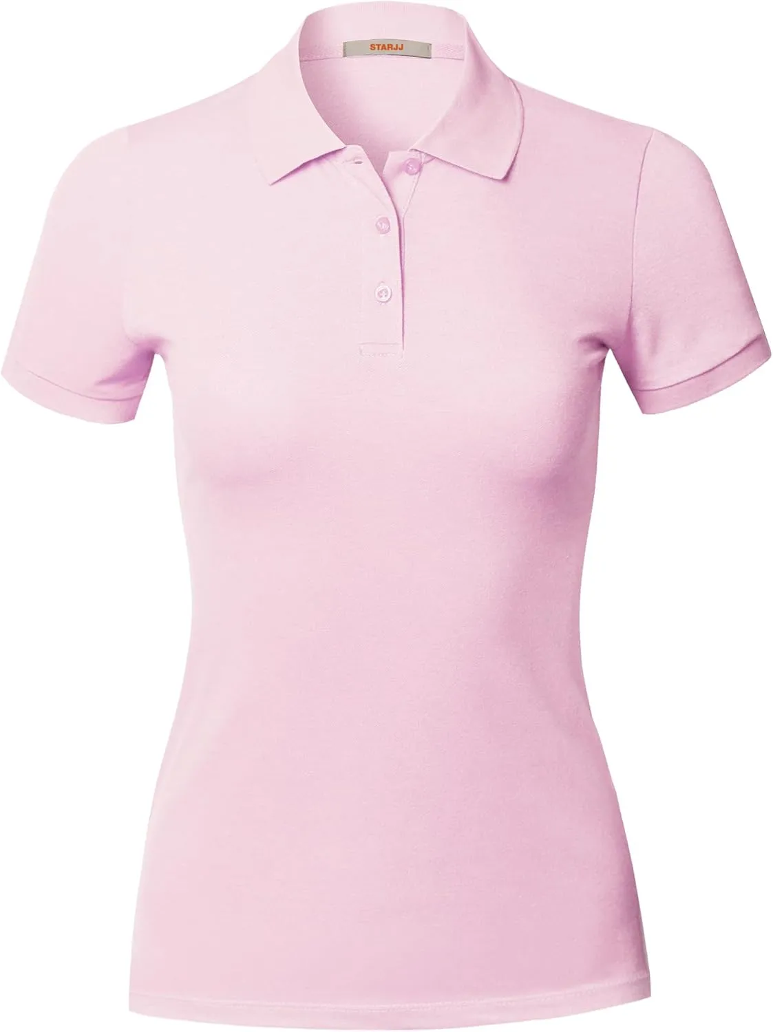 STARJJ Womens Slim Fit Golf Short Sleeve Breathable Pique Polo Shirt
