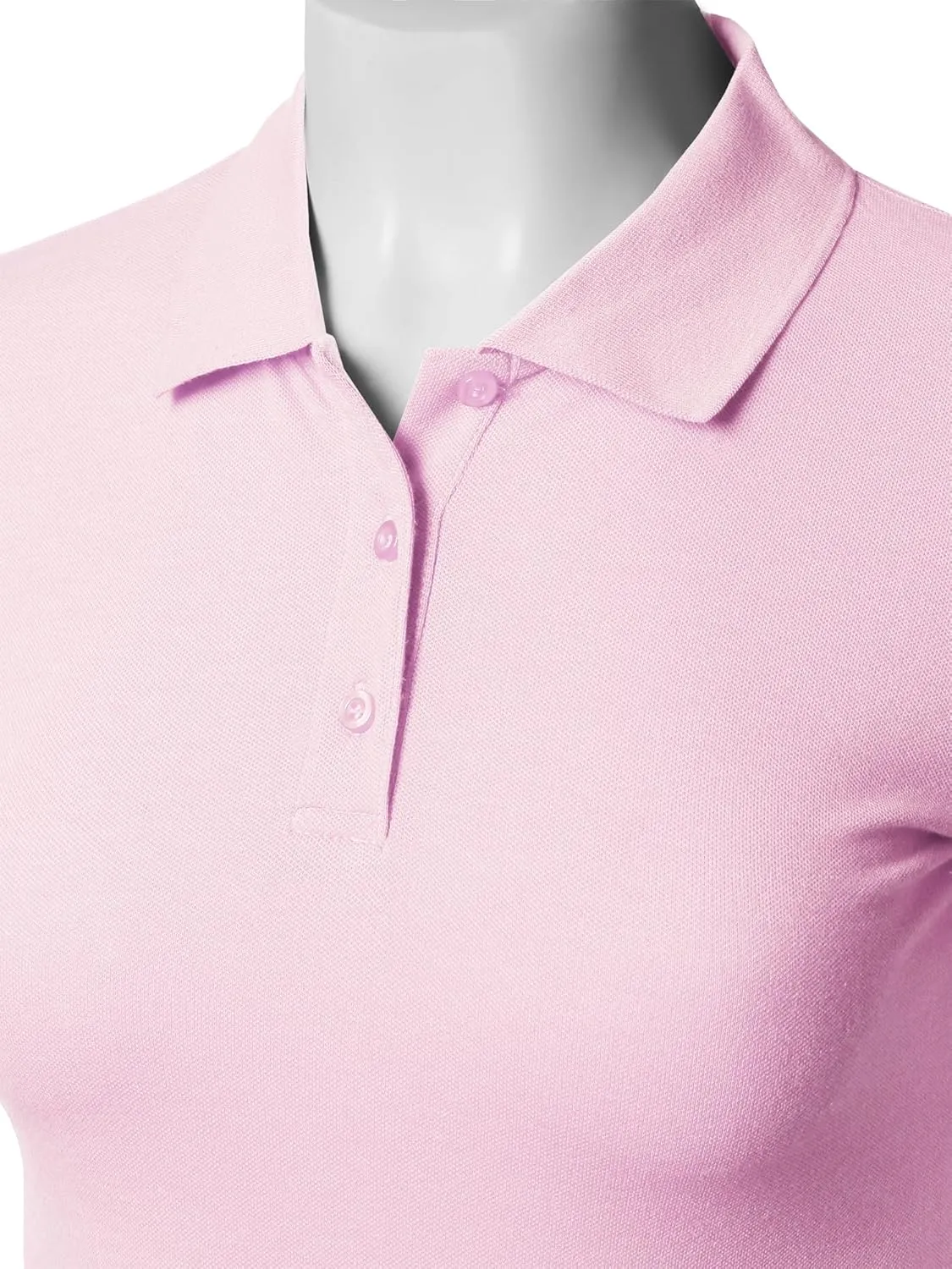 STARJJ Womens Slim Fit Golf Short Sleeve Breathable Pique Polo Shirt