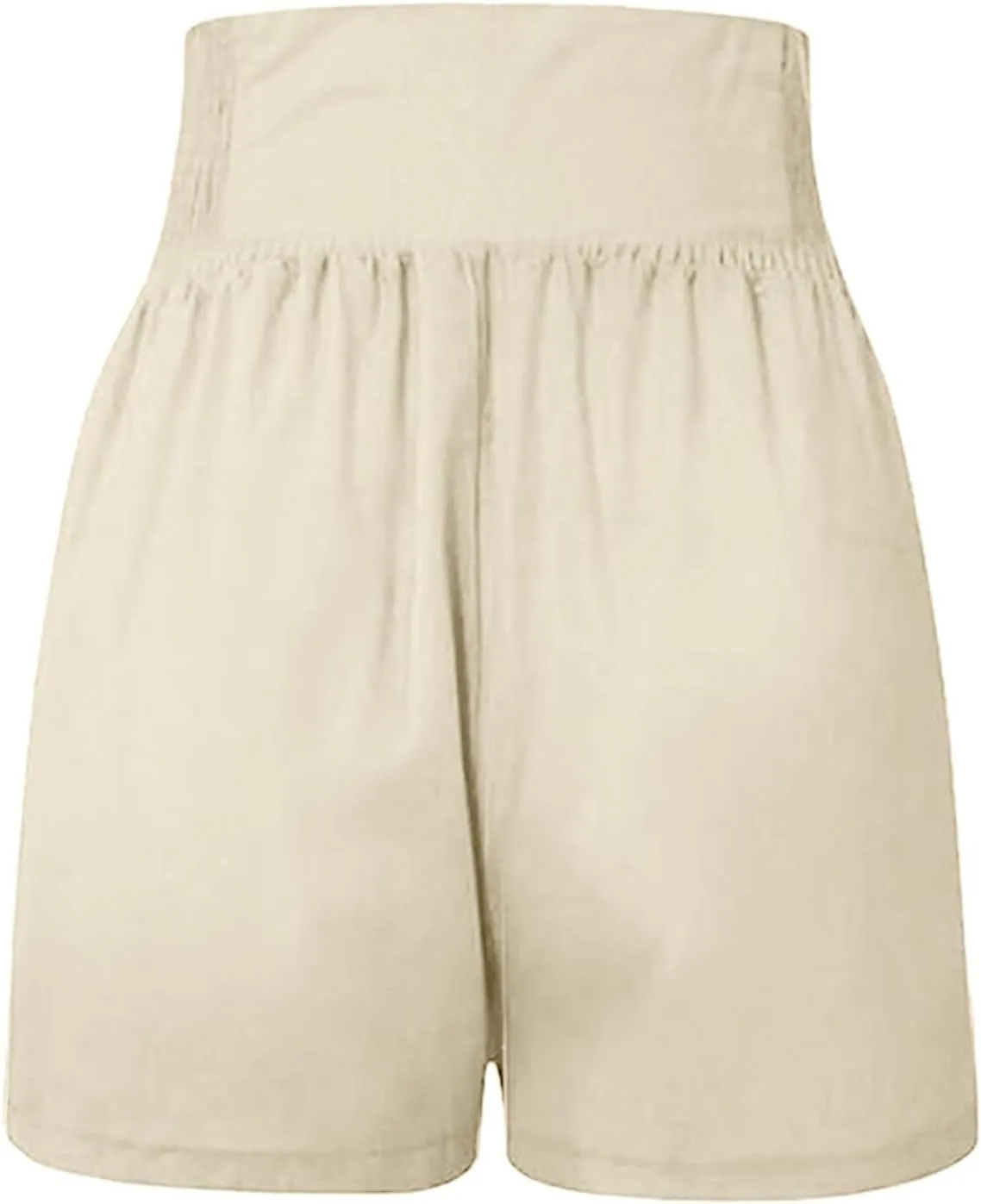 Women's Beach Shorts Smocked High Waisted Summer Shorts Wide Leg Flowy Casual Short Lounge Pants Preppy Clothes